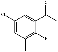 Ethanone, 1-(5-chloro-2-fluoro-3-methylphenyl)- Struktur