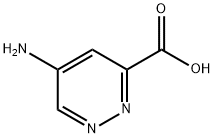 3-Pyridazinecarboxylic acid, 5-amino- Struktur