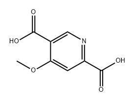 2,5-Pyridinedicarboxylic acid, 4-methoxy- Struktur