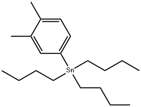 4-(Tributylstannyl)-1,2-dimethylbenzene Struktur