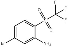 5-bromo-2-(trifluoromethylsulphonyl)aniline Struktur