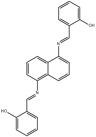 2,2'-[1,5-naphthalenediylbis(nitrilomethylylidene)]diphenol Struktur