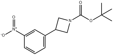 tert-butyl 3-(3-nitrophenyl)azetidine-1-carboxylate Struktur