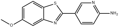 2-Pyridinamine, 5-(5-methoxy-2-benzothiazolyl)- Struktur