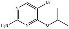 2-Pyrimidinamine, 5-bromo-4-(1-methylethoxy)- Struktur