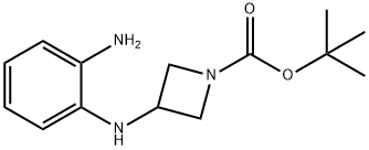 1-Azetidinecarboxylic acid, 3-[(2-aminophenyl)amino]-, 1,1-dimethylethyl ester Struktur