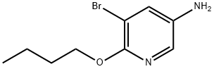 3-Pyridinamine, 5-bromo-6-butoxy- Struktur