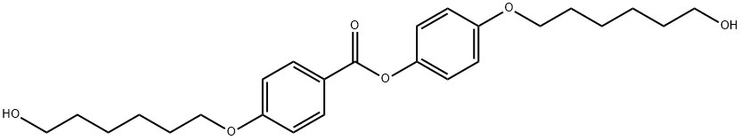 Benzoic acid, 4-[(6-hydroxyhexyl)oxy]-, 4-[(6-hydroxyhexyl)oxy]phenyl ester Struktur