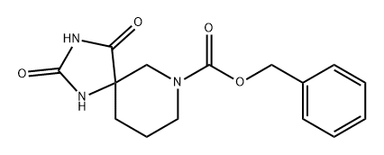 1,3,7-Triazaspiro[4.5]decane-7-carboxylic acid, 2,4-dioxo-, phenylmethyl ester|2,4-二氧代-1,3,7-三氮雜螺[4.5]癸烷-7-羧酸芐酯