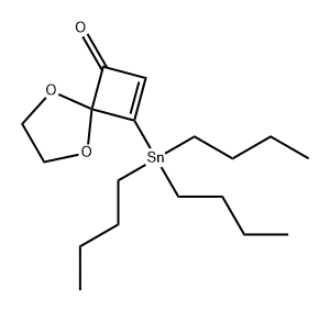 5,8-Dioxaspiro[3.4]oct-2-en-1-one, 3-(tributylstannyl)- Struktur