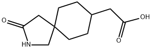 2-Azaspiro[4.5]decane-8-acetic acid, 3-oxo- Struktur