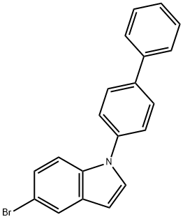 1H-Indole, 1-[1,1'-biphenyl]-4-yl-5-bromo- Struktur