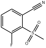 3-Fluoro-2-(methylsulphonyl)benzonitrile Struktur