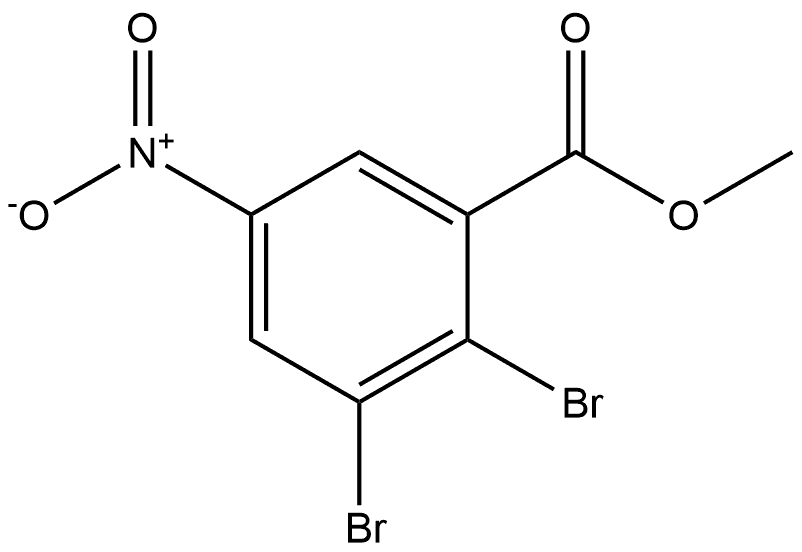 2,3-Dibromo-5-nitro-benzoic acid methyl ester Struktur