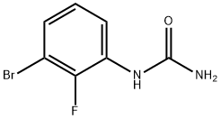 3-Bromo-2-fluorophenylurea Structure