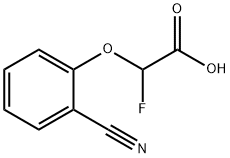 Acetic acid, 2-(2-cyanophenoxy)-2-fluoro- Struktur