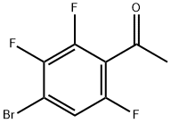 1-(4-Bromo-2,3,6-trifluorophenyl)ethan-1-one Struktur