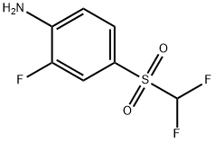 4-(difluoromethylsulphonyl)-2-fluoroaniline Struktur