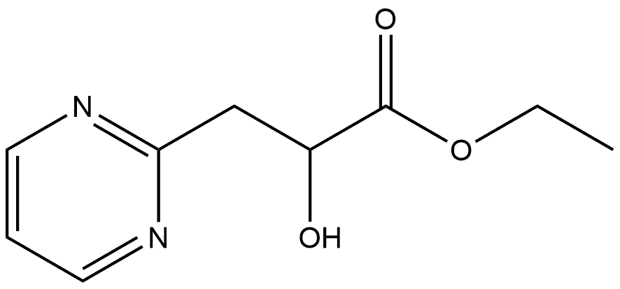 2-Pyrimidinepropanoic acid, α-hydroxy-, ethyl ester Struktur