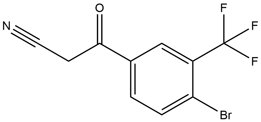 4-Bromo-3-(trifluoromethyl)benzoylacetonitrile Struktur