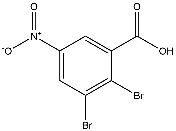 2,3-Dibromo-5-nitro-benzoic acid Struktur