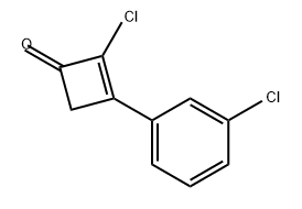 2-Cyclobuten-1-one, 2-chloro-3-(3-chlorophenyl)- Struktur