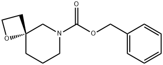 1-Oxa-6-azaspiro[3.5]nonane-6-carboxylic acid, phenylmethyl ester, (4R)- Struktur