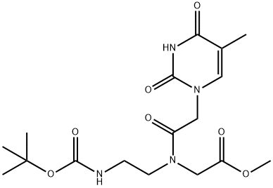 Glycine, N-[2-(3,4-dihydro-5-methyl-2,4-dioxo-1(2H)-pyrimidinyl)acetyl]-N-[2-[[(1,1-dimethylethoxy)carbonyl]amino]ethyl]-, methyl ester