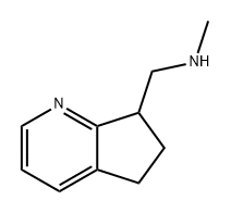 5H-Cyclopenta[b]pyridine-7-methanamine, 6,7-dihydro-N-methyl- Struktur