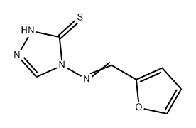 3H-1,2,4-Triazole-3-thione, 4-[(2-furanylmethylene)amino]-2,4-dihydro- Struktur