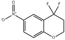 2H-1-Benzopyran, 4,4-difluoro-3,4-dihydro-6-nitro- Struktur