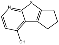 5H-Cyclopenta[4,5]thieno[2,3-b]pyridin-4-ol, 6,7-dihydro- Struktur