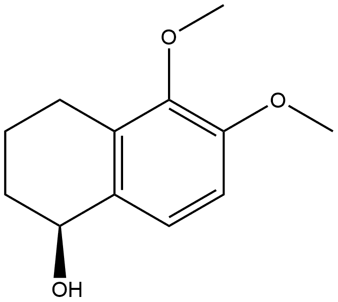 (S)-1,2,3,4-Tetrahydro-5,6-dimethoxy-1-naphthalenol Struktur