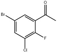 5'-Bromo-3'-chloro-2'-fluoroacetophenone Struktur