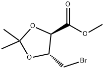 1,3-Dioxolane-4-carboxylic acid, 5-(bromomethyl)-2,2-dimethyl-, methyl ester, (4R,5R)- Struktur