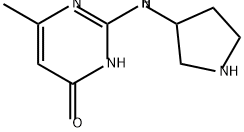 4(3H)-Pyrimidinone, 6-methyl-2-(3-pyrrolidinylamino)- Struktur