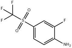 2-fluoro-4-(trifluoromethylsulphonyl)aniline Structure