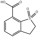 Benzo[b]thiophene-7-carboxylic acid, 2,3-dihydro-, 1,1-dioxide Struktur