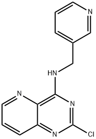 2-Chloro-N-(pyridin-3-ylmethyl)pyrido[3,2-d]pyrimidin-4-amine Struktur