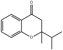 4H-1-Benzopyran-4-one, 2,3-dihydro-2-methyl-2-(1-methylethyl)- Struktur