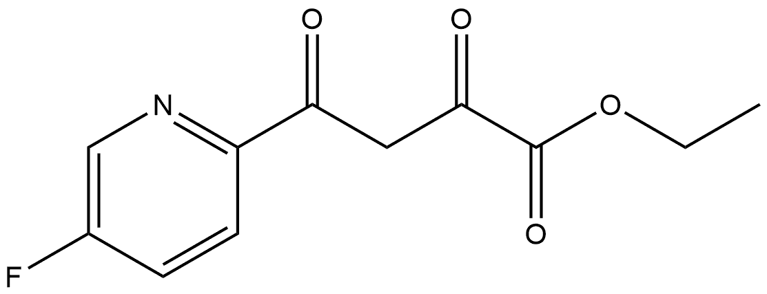 Ethyl 4-(5-Fluoro-2-pyridyl)-2,4-dioxobutanoate Struktur