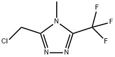 4H-1,2,4-Triazole, 3-(chloromethyl)-4-methyl-5-(trifluoromethyl)- Struktur