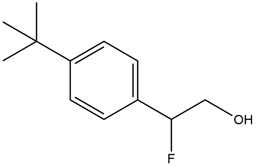 2-(4-(tert-butyl)phenyl)-2-fluoroethan-1-ol Struktur