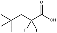 Pentanoic acid, 2,2-difluoro-4,4-dimethyl- Struktur