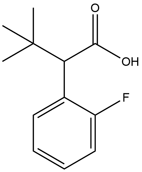 Benzeneacetic acid, α-(1,1-dimethylethyl)-2-fluoro- Struktur