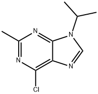 9H-Purine, 6-chloro-2-methyl-9-(1-methylethyl)- Struktur