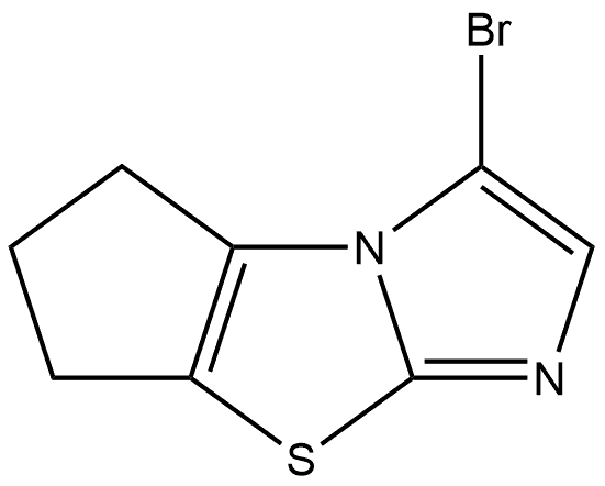 3-bromo-6,7-dihydro-5H-cyclopenta[d]imidazo[2,1-b]thiazole Struktur