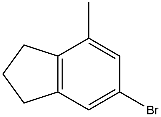 6-Bromo-2,3-dihydro-4-methyl-1H-indene Struktur