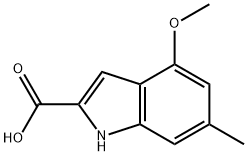 4-Methoxy-6-methyl-1H-indole-2-carboxylic acid Struktur