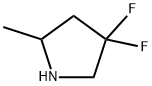 Pyrrolidine, 4,4-difluoro-2-methyl- Struktur